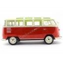 Cochesdemetal.es 1961 Volkswagen T1 Samba Bus Red-Cream 1:18 KK-Scale 180151