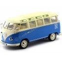 Carsdemetal.es 1961 Volkswagen T1 samba ônibus azul-creme 1:18 KK 180152