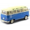 Carsdemetal.es 1961 Volkswagen T1 samba ônibus azul-creme 1:18 KK 180152