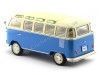 Cochesdemetal.es 1961 Volkswagen T1 Samba Bus Blue-Cream 1:18 KK-Scale 180152