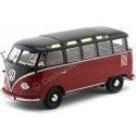 Carsdemetal.es 1961 Volkswagen T1 Samba Bus-Rred Black-Rred 1:18 KK-escala 180153