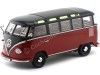 Carsdemetal.es 1961 Volkswagen T1 Samba Bus-Rred Black-Rred 1:18 KK-escala 180153