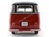 Cochesdemetal.es 1961 Volkswagen T1 Samba Bus Black-rouge 1:18 kk-échelle 180153