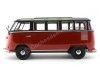 Cochesdemetal.es 1961 Volkswagen T1 Samba Bus Black-rouge 1:18 kk-échelle 180153