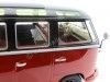 Carsdemetal.es 1961 Volkswagen T1 Samba Bus-Rred Black-Rred 1:18 KK-escala 180153