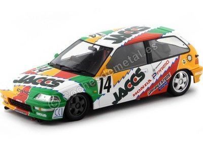 Cochesdemetal.es 1992 Honda Civic EF9 Suzuka Rally "Jaccs" 1:18 Triple-9 1800108