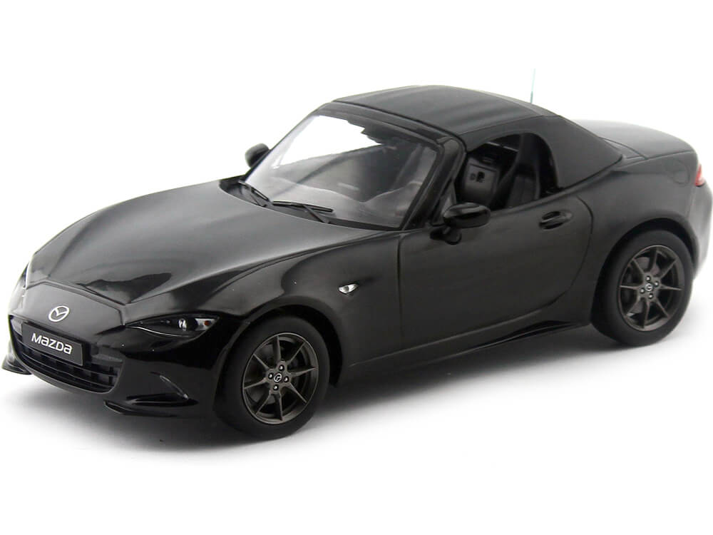  2015 Mazda MX-5 Convertible Negro Metalizado 1:18 Triple-9 1800196
