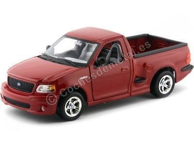 Cochesdemetal.es 2002 Ford SVT F150 Lightning Pick Up Truck Rojo 1:18 Maisto 31141