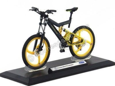 COCHESDEMETAL.ES 2017 BICYCLE DE MONTAña Mountainbike Porsche Bike FS Evolution Negra 1:10 Welly 62572