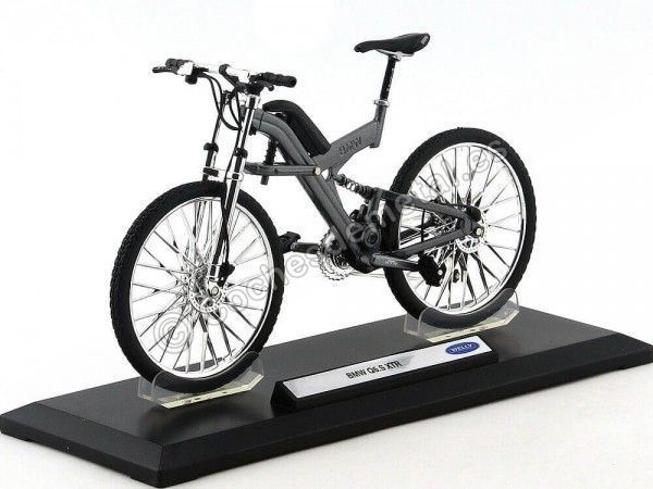 COCHESDEMETAL.ES 2017 Bicycle de Montaña Mountainbike BMW Q6.S XTR GRIS 1:10 WELLY 62574