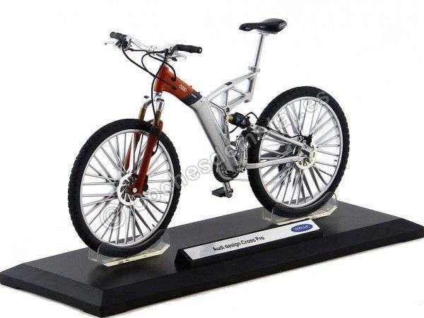 CARSDEMETAL.ES 2017 Mountainbike Audi Design Cross Pro Orange 1:10 Wellly 62576 VTT VTT