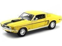 1968 Ford Mustang GT Cobra Jet Amarillo 1:18 Maisto 31167