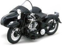 1948 Harley-Davidson Sidecar FL Panhead Negra 1:18 Maisto 03174