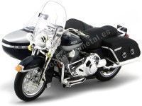 2001 Harley-Davidson Sidecar FLHT Road King Clissic Azul 1:18 Maisto 20762