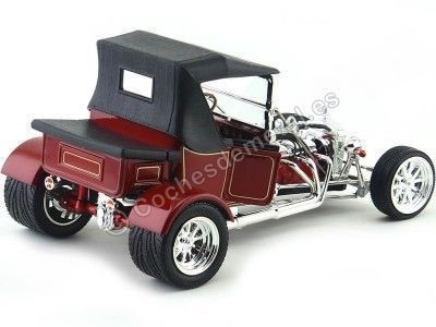 Cochesdemetal.es 1923 Ford Model T Bucket Rojo/Negro 1:18 Lucky Diecast 92829 2