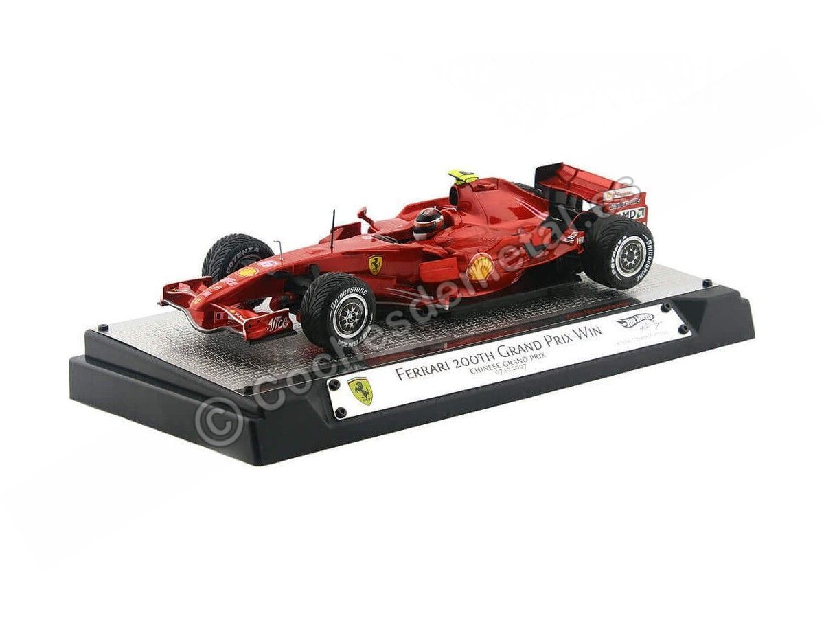 ホットウィール F2007 Kimi Raikkonen 1/18 - ミニカー