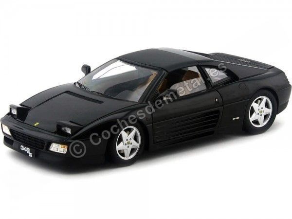 Cochesdemetal.es 1990 Ferrari 348 TS Negro 1:18 Hot Wheels Elite X5481