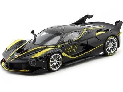 Cochesdemetal.es 2015 Ferrari FXX-K Negro/Amarillo 1:18 Bburago Signature Series 16907