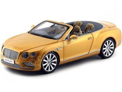 2016 Bentley Continental GT Convertible Sunburst Gold 1:18 Paragon Models 98232 Cochesdemetal.es