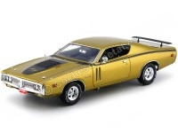 1971 Dodge Charger R-T 426 HEMI Metallic Gold 1:18 Auto World AMM1086