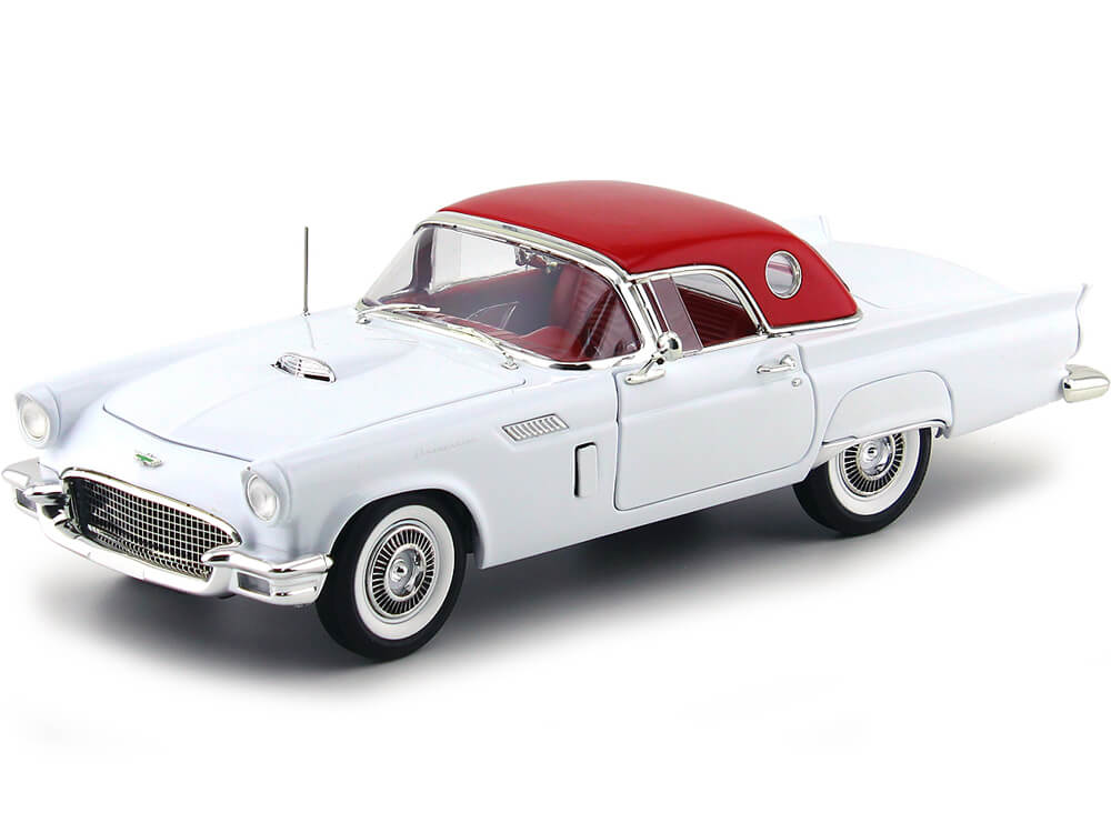 1957 Ford Thunderbird Convertible Blanco 118 Auto World