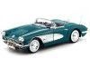 Cochesdemetal.es 1958 Chevrolet Corvette Convertible Verde 1:18 Motor Max 73109