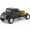 Cochesdemetal.es 1932 Ford Five-Window Coupe Negro con Llamas Amarillas 1:18 Motor Max 73171