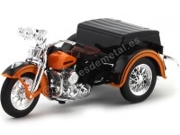 1947 Harley-Davidson Sidecar Servi-Car Naranja 1:18 Maisto 32420