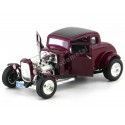 Cochesdemetal.es 1932 Ford Hot Rod 5-Window Coupe Violeta 1:18 Motor Max 73172