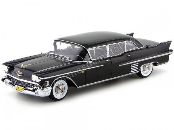 Cochesdemetal.es 1958 Cadillac Fleetwood 75 Limusine Negro 1:18 BoS-Models 320