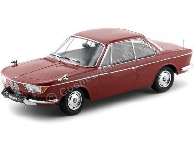 1965 BMW 2000 CS Coupe Rojo 1:18 KK-Scale 180122 Cochesdemetal.es