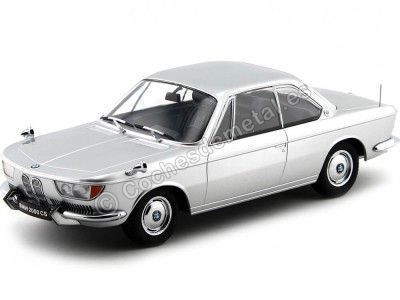 1965 BMW 2000 CS Coupe Gris 1:18 KK-Scale 180123 Cochesdemetal.es
