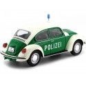Cochesdemetal.es 1974 Volkswagen Beetle 1303 Polizei Verde/Blanco 1:18 Solido S1800504