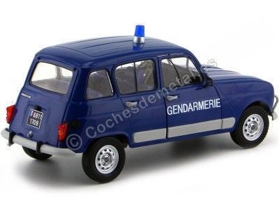 Cochesdemetal.es 1978 Renault R4 4L GTL Gendarmerie Azul 1:18 Solido S1800104 2