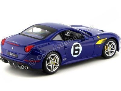 2014 Ferrari California T "The Sunoco" Azul 1:18 Bburago 76104 Cochesdemetal.es 2