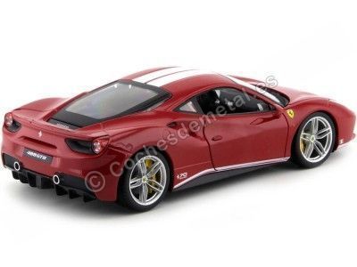 Cochesdemetal.es 2015 Ferrari 488 GTB "The Schumacher" Rojo-Blanco 1:18 Bburago 76102 2