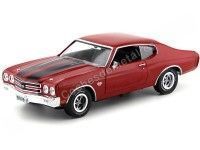 1970 Chevrolet Chevelle Coupe SS 396 Rojo 1:18 Auto World AMM1082