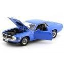 Cochesdemetal.es 1970 Ford Mustang Boss 429 Blue 1:18 Motor Max 73154