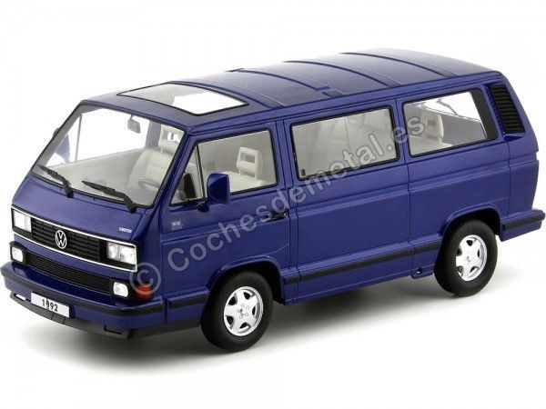 Cochesdemetal.es 1992 Volkswagen Bulli T3 Multivan Last Edition Azul 1:18 KK-Scale KKDC180141