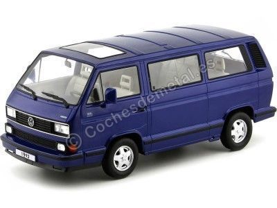 Cochesdemetal.es 1992 Volkswagen Bulli T3 Multivan Last Edition Azul 1:18 KK-Scale KKDC180141