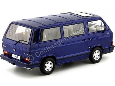 Cochesdemetal.es 1992 Volkswagen Bulli T3 Multivan Last Edition Azul 1:18 KK-Scale KKDC180141 2