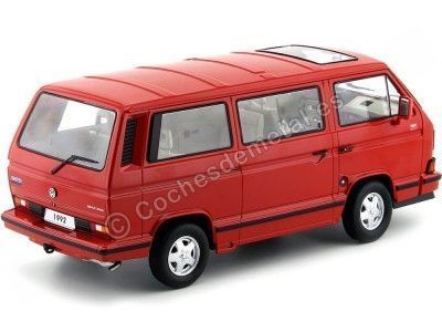 Cochesdemetal.es 1992 Volkswagen Bulli T3 Multivan Last Edition Rojo 1:18 KK-Scale KKDC180142 2