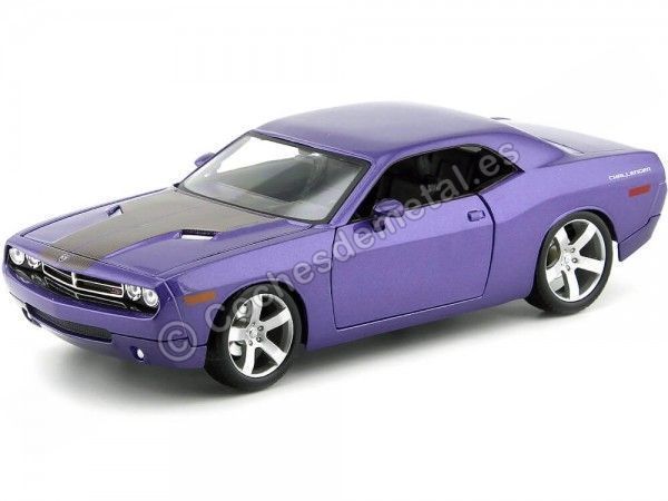 Cochesdemetal.es 2006 Dodge Challenger Hemi 6.1 Concept Violeta 1:18 MAISTO Premiere 36138