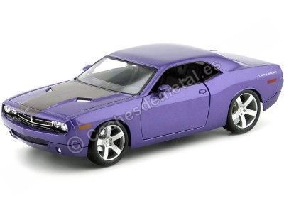 Cochesdemetal.es 2006 Dodge Challenger Hemi 6.1 Concept Violeta 1:18 Maisto Premiere 36138