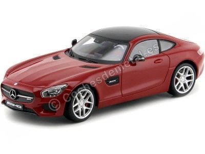 2015 Mercedes-Benz AMG GT V8 C190 Turbo Red 1:18 Maisto Exclusive 38131 Cochesdemetal.es