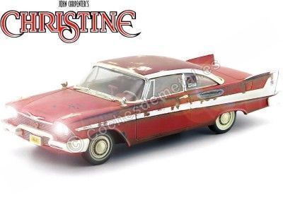 Cochesdemetal.es 1958 Plymouth Fury "Christine" Dirty Version 1:18 Auto World AWSS119