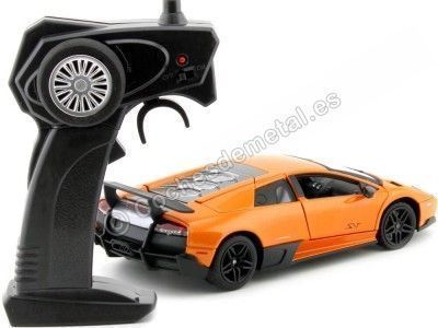 Carsdemetal.es 2013 Lamborghini Murcielago LP 670-4 SV Orange Radio Control 1:24 MZ Modèles 25018 2