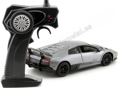 Cochesdemetal.es 2013 Lamborghini Murcielago LP 670-4 SV Gris Radio Control 1:24 MZ Models 25018 2