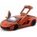 Carsdemetal.es 2013 Lamborghini Aventador LP700-4 Orange Radio Control 1:24 MZ Modèles 25021