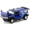 Cochesdemetal.es 2003 Hummer H2 SUV Azul Metalizado Radio Control 1:24 MZ Models 25020